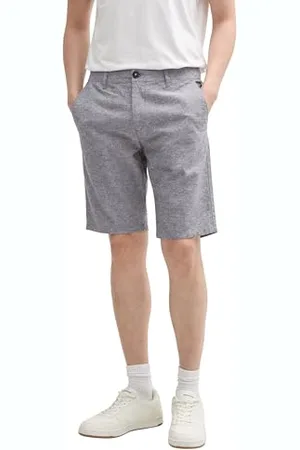 TOM TAILOR Herren 1044712 Bermuda Shorts, 37200-Tarmac Grey Chambray, 34