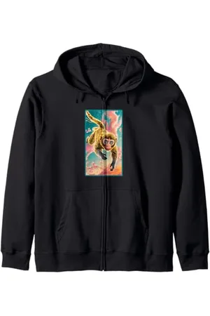 Original Cheddar Regenbogenaffe Kapuzenjacke