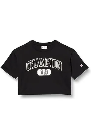 Champion Mädchen Legacy American Classics G-Cropped S-s Crewneck T-Shirt, , 5-6 Jahre