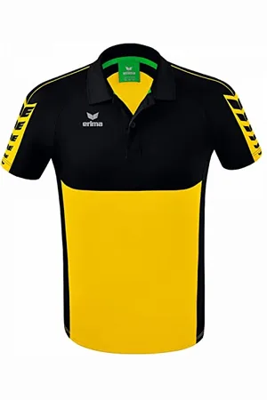 Erima Herren Six Wings Sport Polohemd, gelb, L