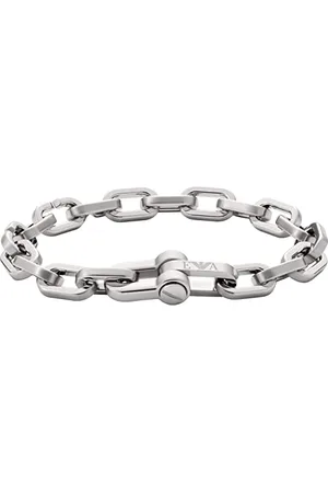 Emporio Armani Herren-Edelstahlarmband mit Karabiner-, Schieber- oder Magnetverschluss