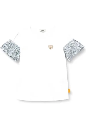 Steiff T-Shirt Kurzarm EU Größe 116 , Kurzarm Shirt, Sommer Shirt für Kinder, Babyoberteil, ideales Basic Shirt, bequem und weich, waschmaschinenfest