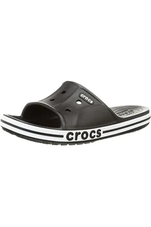 Crocs Unisex Bayaband Slide Sandalen, Black/White, 37/38 EU