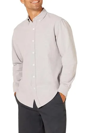 Amazon Herren Langärmliges Oxford-Hemd mit normaler Passform, , XXL