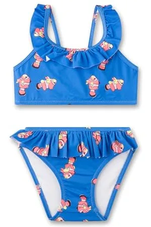 Sanetta Mädchen-Bikini | Bequemer und anschmiegsamer Bikini aus recyceltem Polyester-Mix für Mädchen. Bademode für Kinder 098