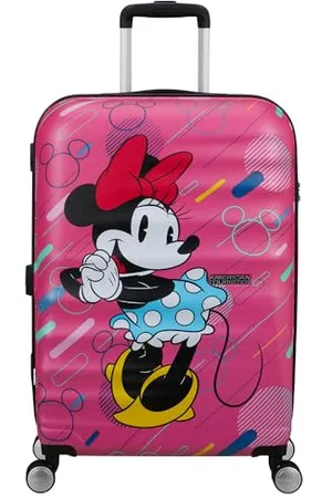American Tourister Wavebreaker Disney FL - Spinner M, Suitcase, 67 cm, 64 L, Multicolored (Minnie Future Pop)