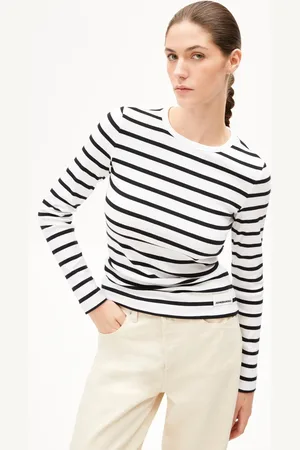 Armedangels MAYWAA STRIPES Fitted Longsleeve - (L)