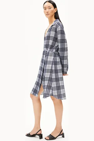 Armedangels FEMAALE CHECK Relaxed Fit Kleid - (L)