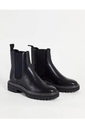 ONLY – Chelsea-Stiefel in mit Kontrastnähten