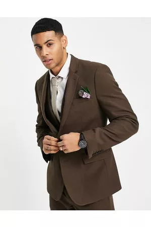 ASOS Herren Westen - Wedding – Eng geschnittene Anzugweste aus Twill in
