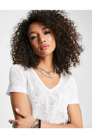 Object – T-Shirt mit V-Ausschnitt in