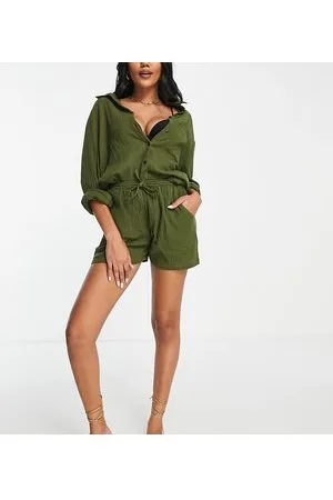 Esmée Esmee – Exklusive Strand-Shorts in Khaki, Kombiteil