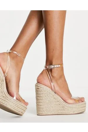 ASOS – Tasha – Transparente Espadrilles mit Keilabsatz