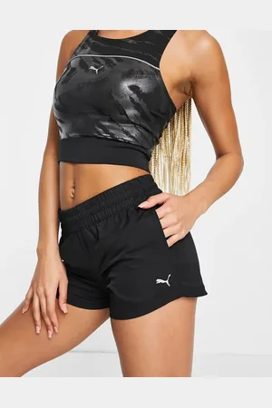 PUMA Training – Schwarze Shorts aus Webstoff, 3 Zoll