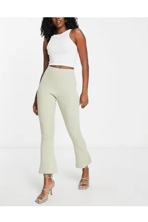 EDITED the label – Plissierte Schlaghose in Khaki, Kombiteil