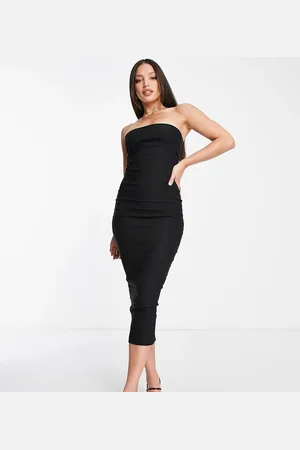 Vesper – Trägerloses Midikleid in
