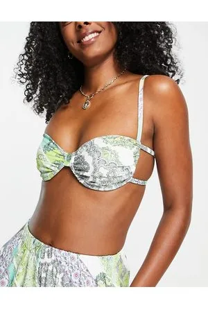 ASOS – Knappes BH-Oberteil mit Paisleymuster, Kombiteil