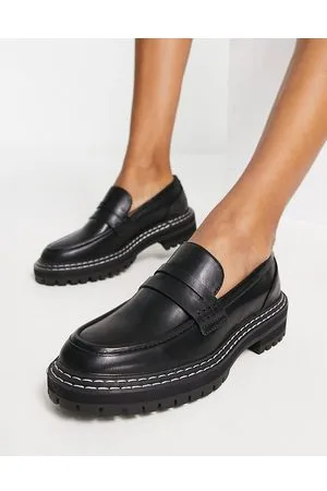 ONLY – Loafer in mit kontrastierenden Nähten