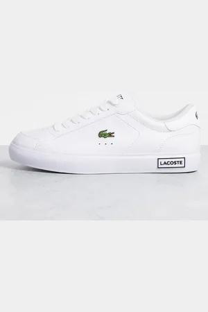 Lacoste – Powercourt – Sneaker aus Leder in Triple