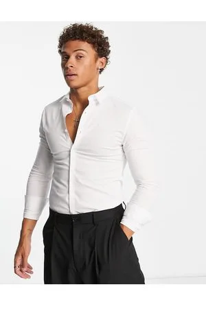New Look – Langärmliges Muskelshirt aus Popeline in