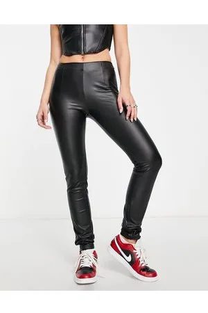 Noisy May – Leggings aus Kunstleder in