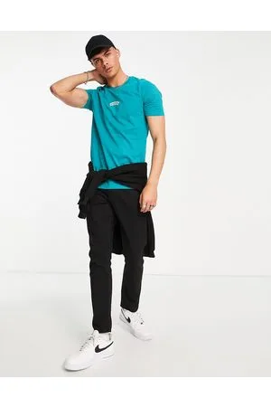 Good For Nothing – T-Shirt in Türkisblau mit mittigem Logoprint
