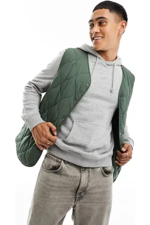 New Look – Gestepptes Gilet in Khaki