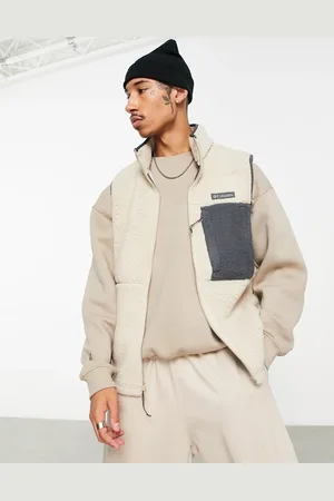 Columbia – Mountainside – Schwere Fleece-Weste in Stein