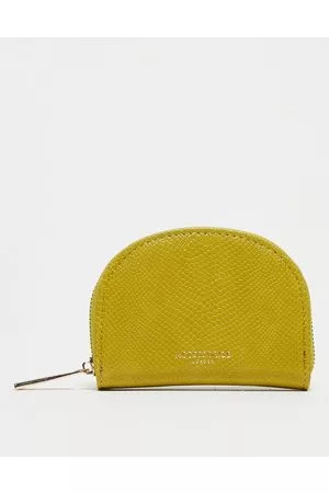 Accessorize – Halbmondförmige Geldbörse in Kroko-Limettengrün