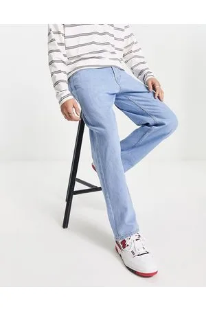 JACK & JONES Intelligence – Eddie – Weite Jeans in hellblauer Waschung