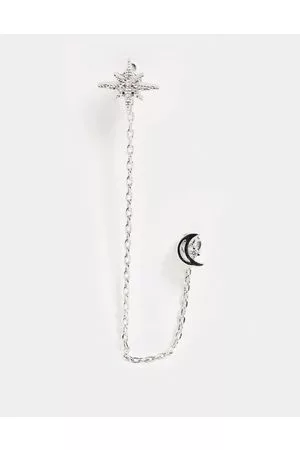 Accessorize – Verbundene Ohrringe in Silberoptik mit Himmelskörperdesign