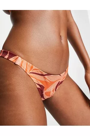 Accessorize – Tanga-Bikinihose mit tropischem Muster