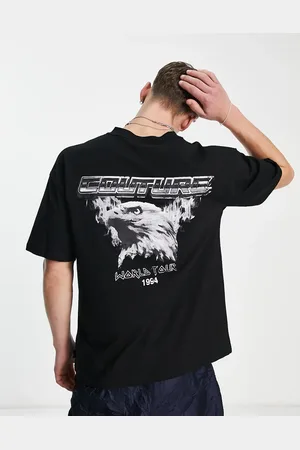 The Couture Club – Locker geschnittenes T-Shirt in mit Adler-Rückenprint