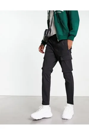 Only & Sons – Schmal zulaufende Cargohose in mit elastischem Bund