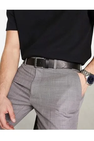 JACK & JONES – Schwarzer Ledergürtel
