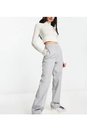 COLLUSION – Elegante Hose in Hellgrau mit geradem Bein