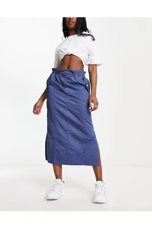 ASOS — Midi-Cargorock mit geraffter Taille in