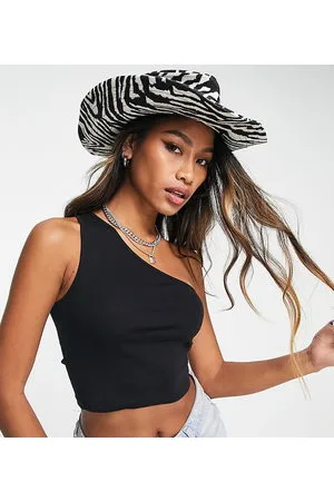 ONLY – Exklusives, kurzes Oberteil in mit One-Shoulder-Träger