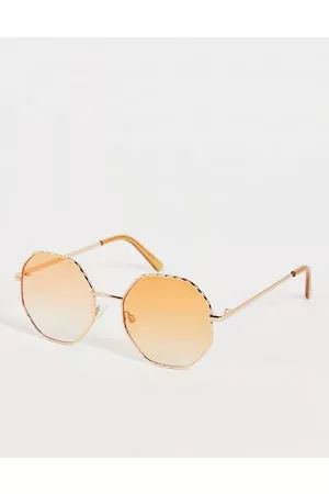 Jeepers Peepers Damen Sonnenbrillen - – Achteckige Sonnenbrille in mit Details am Rahmen