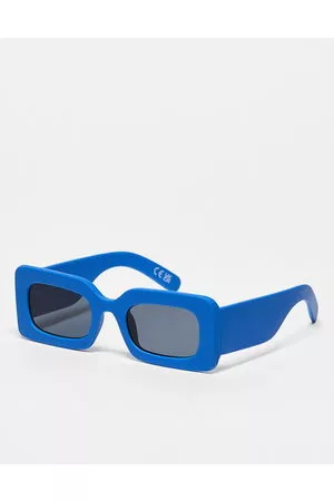 Jeepers Peepers – Matte, rechteckige Sonnenbrille in