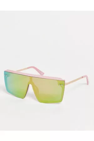 Jeepers Peepers Damen Sonnenbrillen - – Visor-Sonnenbrille in verspiegeltem