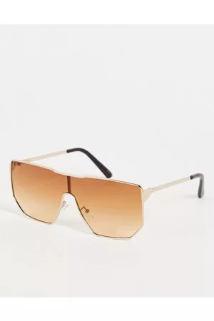 Jeepers Peepers – Visor-Sonnenbrille in Hellbraun