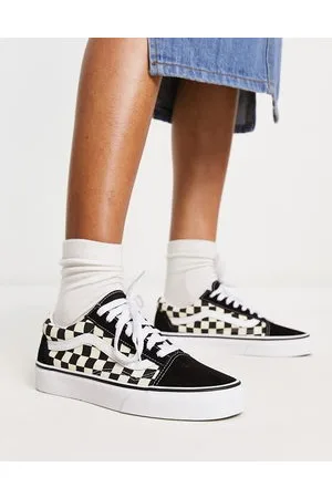 Vans – Old Skool – Sneaker mit Schachbrettmuster in und Schwarz