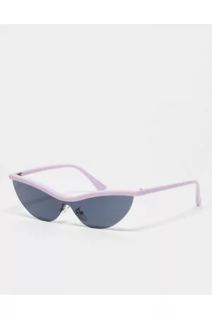 Jeepers Peepers Damen Sonnenbrillen - X ASOS – Exklusive Sonnenbrille in Flieder mit farblich abgesetztem Rahmen