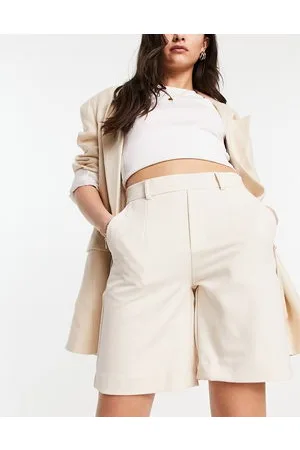 Object – Weite Shorts in Sandmuschel-Beige, Kombiteil