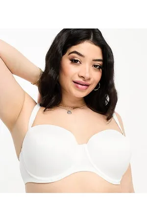 ASOS ASOS DESIGN Curve – Geformter, trägerloser Multifunktions-BH aus Mikrofaser in