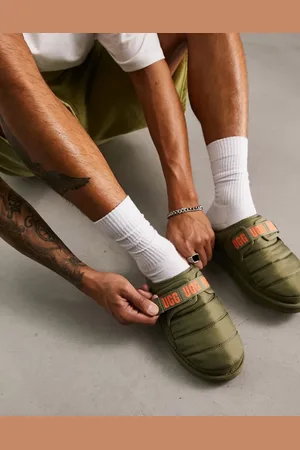UGG – Dune – Gesteppte Mules zum Reinschlüpfen in Khaki