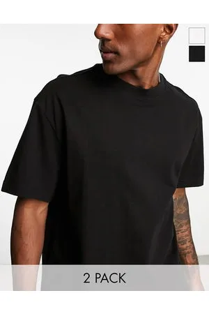 Weekday – Oversize-T-Shirt in und Weiß im 2er-Pack