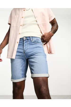 Only & Sons – Jeansshorts in Mittelblau