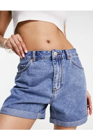 VERO MODA – Jeansshorts in Mittelblau